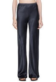 Silk Laundry Navy Bias-Cut Lounge Pants