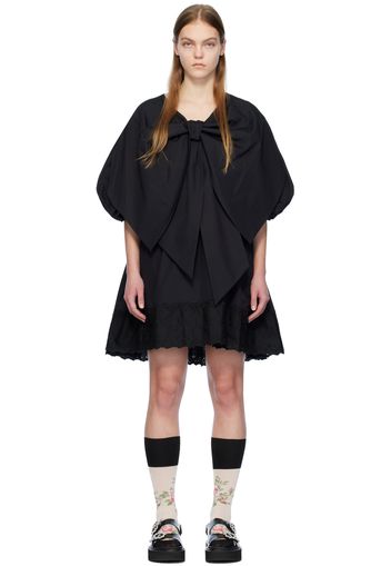 Simone Rocha Black Bow Minidress