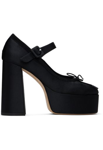 Simone Rocha Black Heart Toe Platform Heels