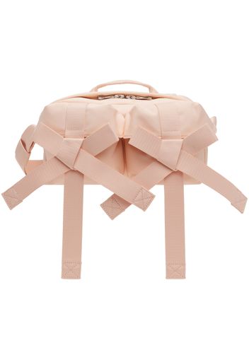 Simone Rocha Pink Beaded Classic Bow Crossbody Bag