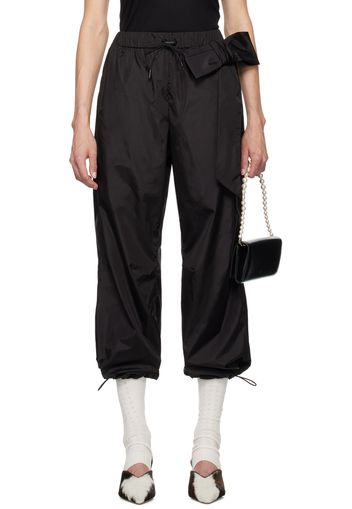 Simone Rocha Black Bow Track Pants