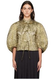 Simone Rocha Gold Fitted Jacket