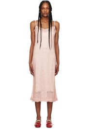 Simone Rocha Pink Floral Midi Dress