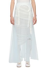 Simone Rocha Blue Bias-Cut Maxi Skirt