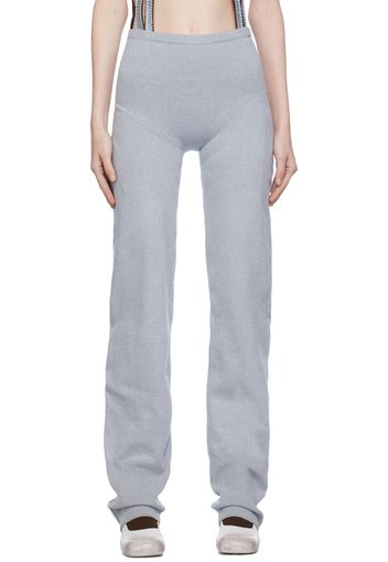 Sinéad O’Dwyer Blue Ribbed Lounge Pants