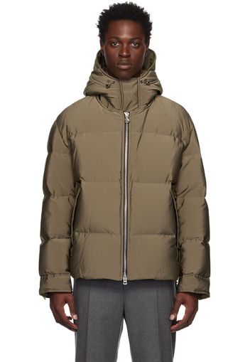 Solid Homme Khaki Cropped Down Jacket