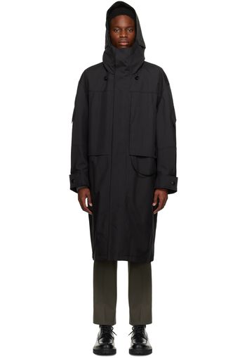 Solid Homme Black Pocket Down Coat