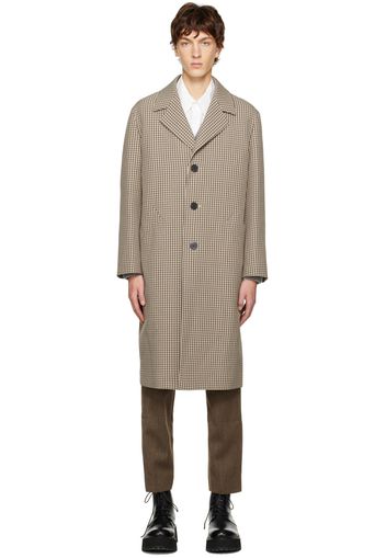 Solid Homme Beige Check Coat