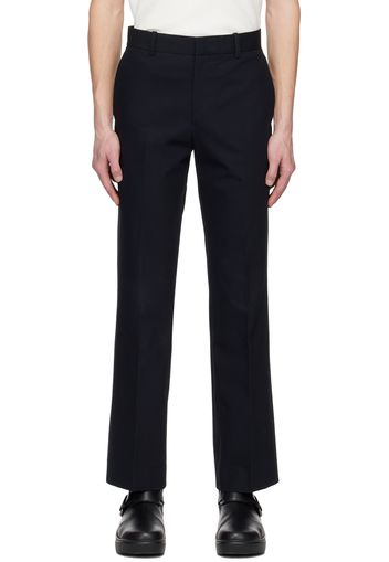 Solid Homme Navy Straight Trousers