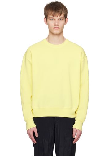 Solid Homme Yellow Rib Trim Sweater