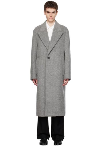 Solid Homme Gray Brushed Coat