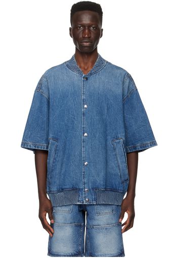 Solid Homme Blue Faded Denim Jacket