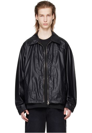 Solid Homme Black Crinkled Jacket