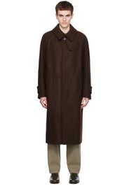 Solid Homme Brown Raglan Coat