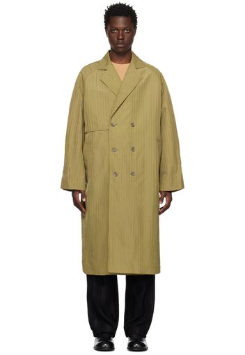 Song for the Mute Green Long Trench Coat