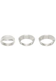 Sophie Buhai Silver Disc & Dimple Ring Set