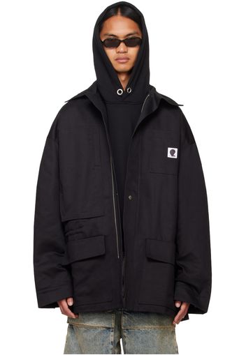 SPENCER BADU Black Tundra Parka