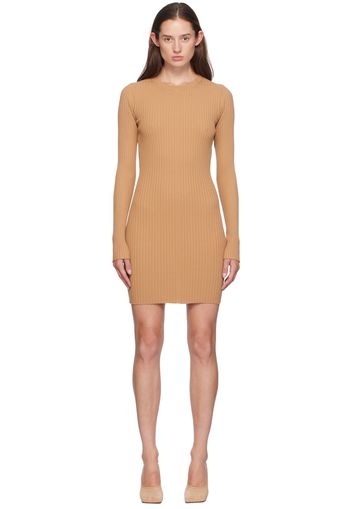 Sportmax Tan Rib Minidress