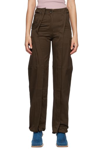 SRVC Brown Zip Trousers