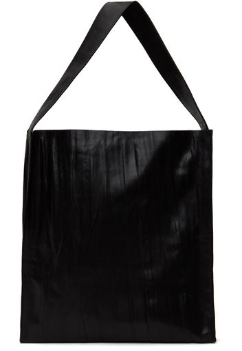 St. Agni Black Leather Paper Tote