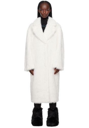 Stand Studio Off-White Genevieve Faux-Fur Coat