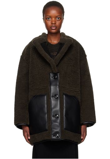 Stand Studio Brown Tory Faux-Shearling Jacket