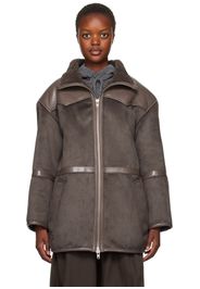 Stand Studio Gray Rylee Faux-Shearling Jacket