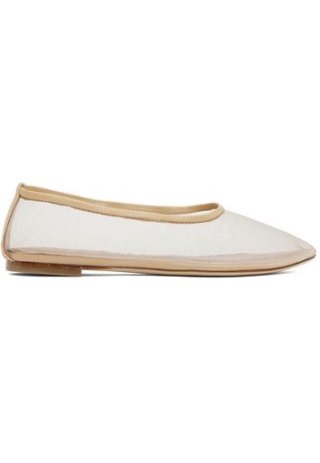 Staud Beige Alba Ballerina Flats