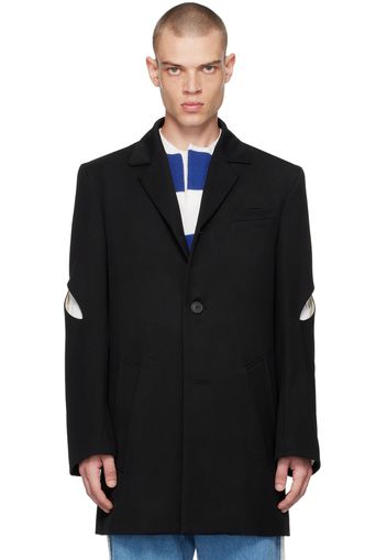 Stefan Cooke Black Slashed Coat