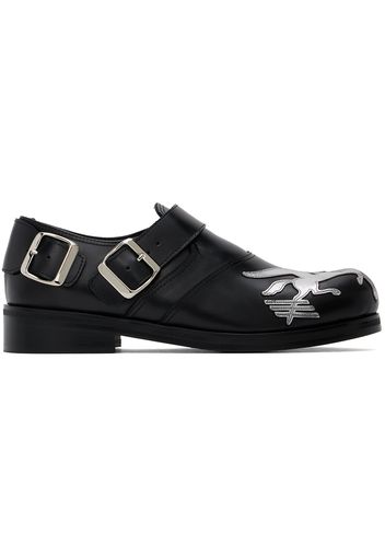 Stefan Cooke Black & Silver Pegasus Biker Monkstraps