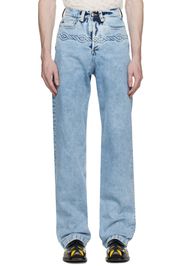 Stefan Cooke Blue Cable Corded Jeans