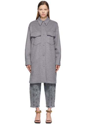 Stella McCartney Grey Kerry Short Coat