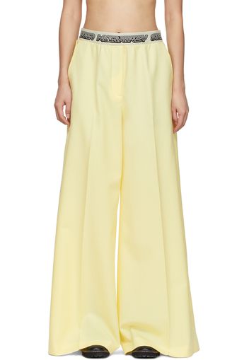 Stella McCartney Yellow Logo Tape Trousers