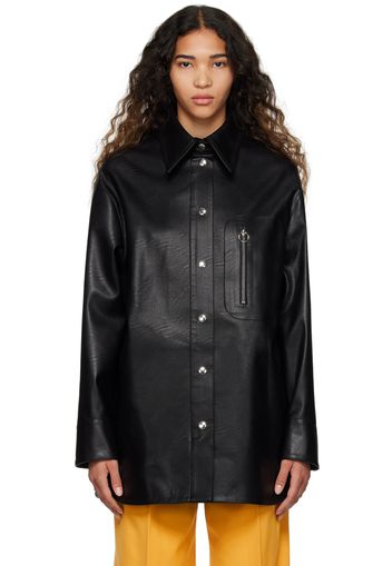 Stella McCartney Black Alter Mat Faux-Leather Jacket