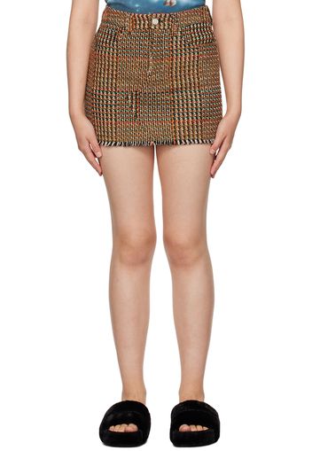 Stella McCartney Brown Check Miniskirt