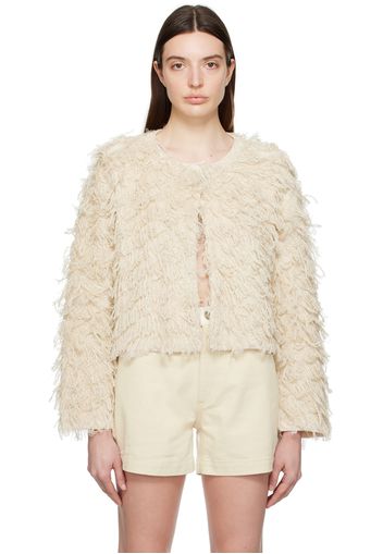 Stella McCartney Beige Fringe Jacket