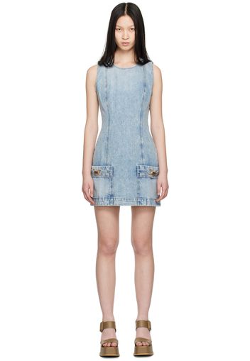 Stella McCartney Blue Faded Denim Minidress