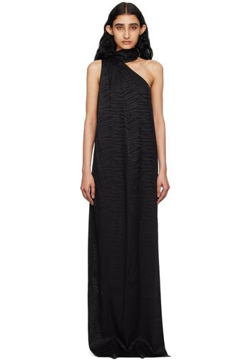 Stella McCartney Black Tiger Print Maxi Dress