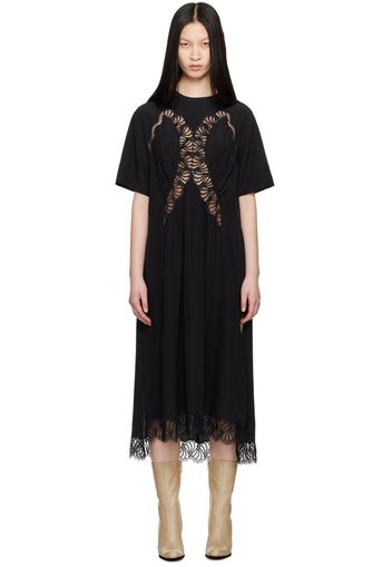 Stella McCartney Black Gathered Maxi Dress