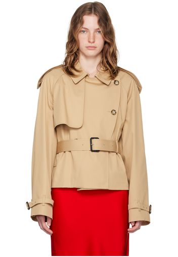 Stella McCartney Beige Cropped Trench Coat