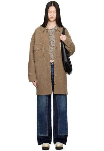 Stella McCartney Tan Exposed Seam Jacket