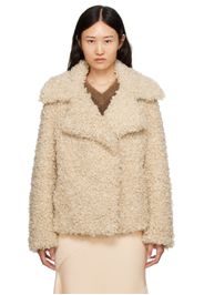 Stella McCartney Beige Teddy Faux-Shearling Jacket