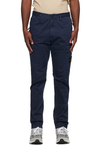 Stone Island Navy Tapered Cargo Pants