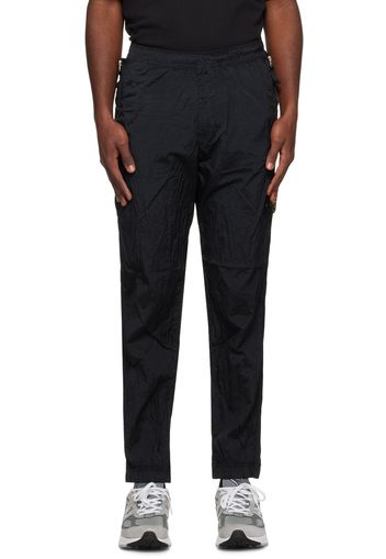 Stone Island Black Crinkled Lounge Pants