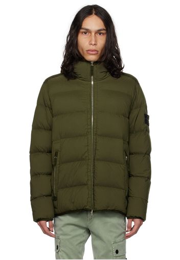 Stone Island Khaki Seamless Tunnel Down Jacket