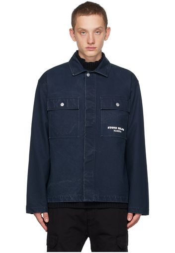 Stone Island Navy Button Jacket