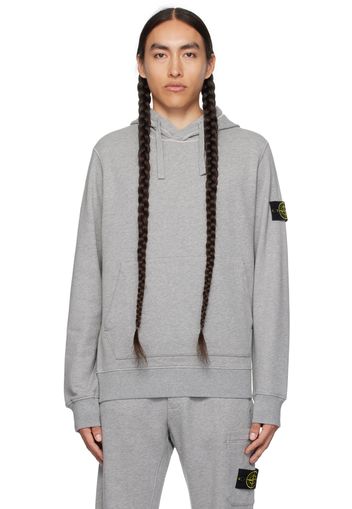 Stone Island Gray Patch Hoodie