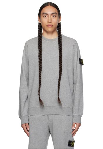 Stone Island Gray Crewneck Sweatshirt