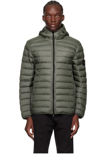 Stone Island Khaki Patch Down Jacket