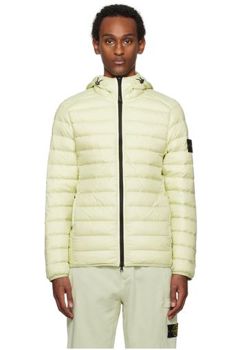 Stone Island Green Loom Woven Chambers Down Jacket